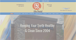 Desktop Screenshot of albadentalcare.com