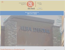 Tablet Screenshot of albadentalcare.com